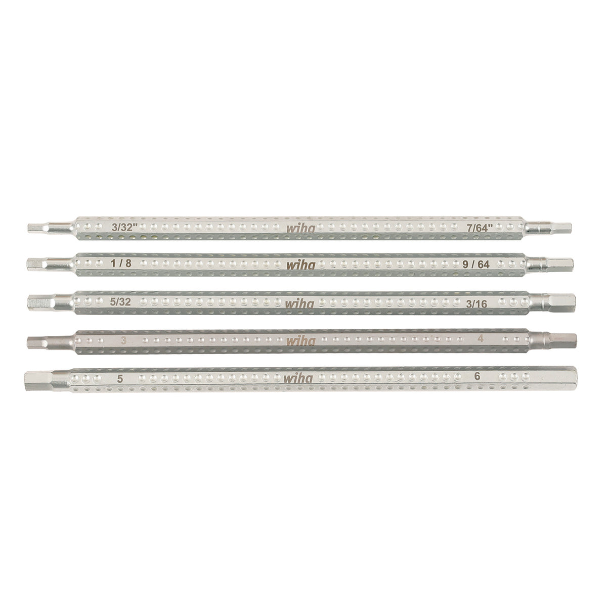 Wiha 28474 5 Piece Drive-Loc VI Hex Blade Set