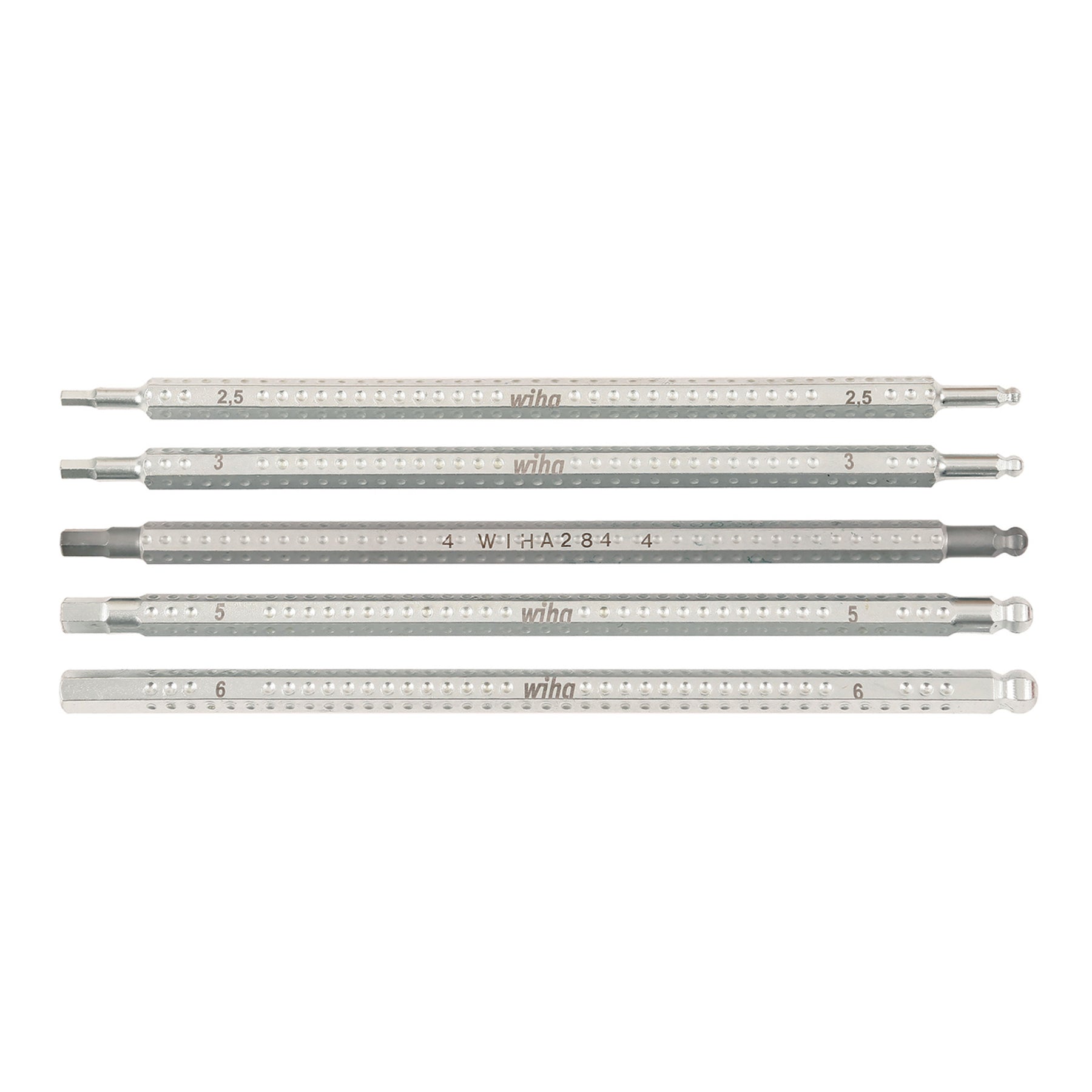 Wiha 28476 5 Piece Drive-Loc VI Hex Blade Set