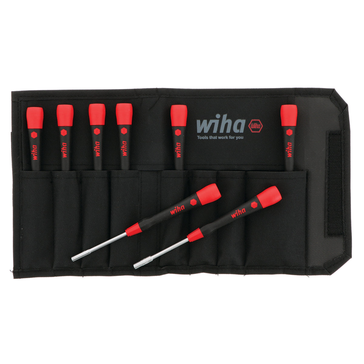 Wiha 26593 8 Piece PicoFinish Precision Nut Driver Set - SAE