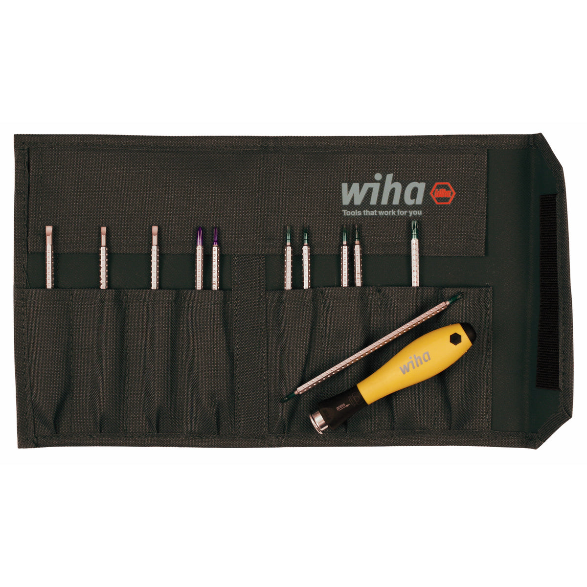 Wiha 26985 12 Piece System 4 ESD Safe Drive-Loc Blade Set