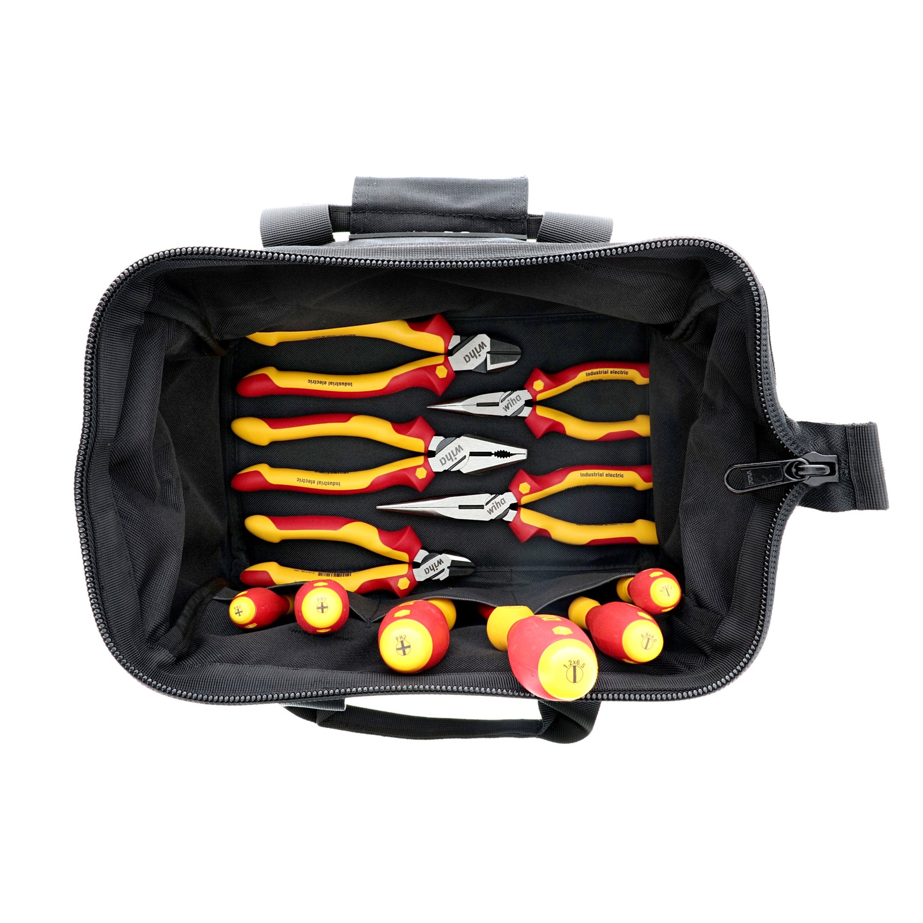 11 Piece Master Electrician's Insulated Tool Set in Canvas Tool Bag