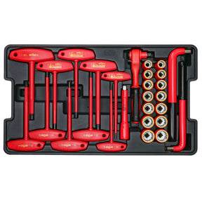 80 Piece Master Electrician's Insulated Tools Set In Rolling Hard Case