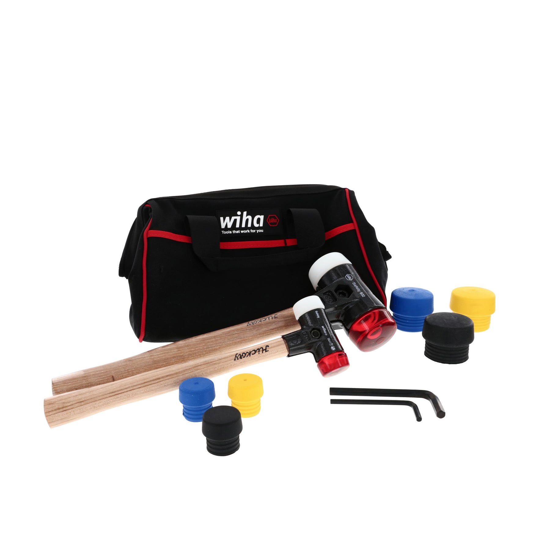 Wiha 83290 14 Piece Split Head Mallet Set in Tool Bag