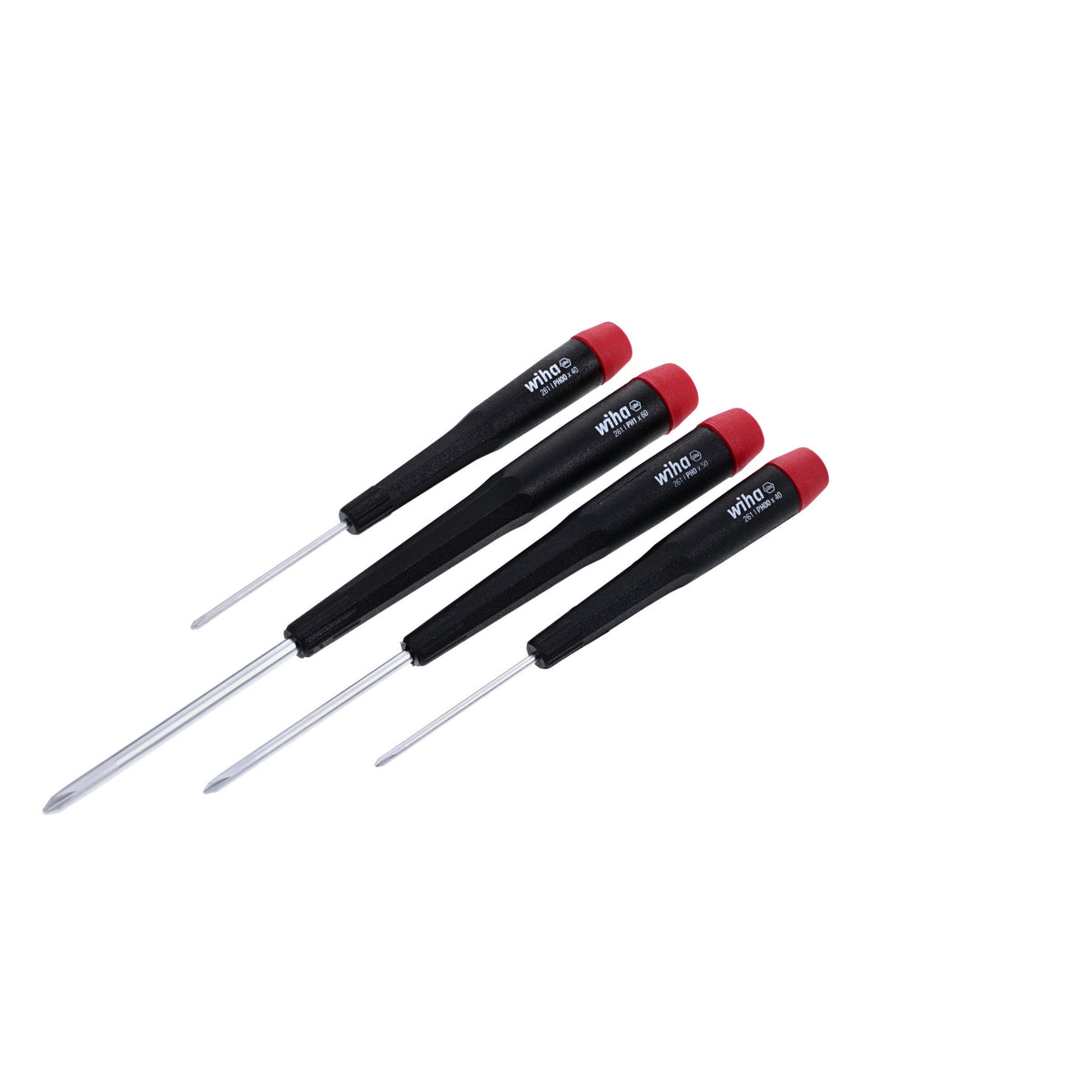 Wiha 26194 4 Piece Precision Phillips Screwdriver Set