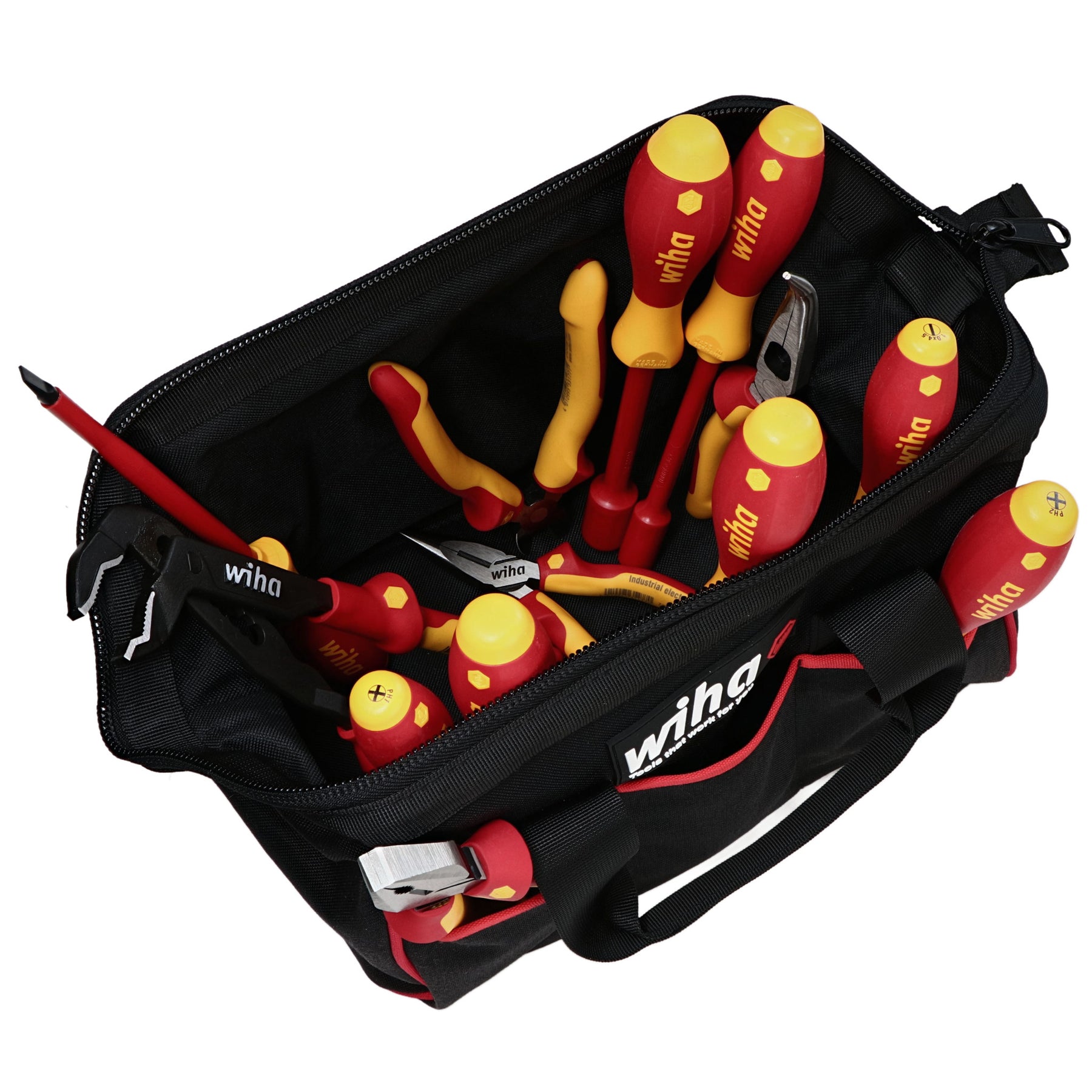 13 Piece Master Electrician's Insulated Tool Set in Canvas Tool Bag